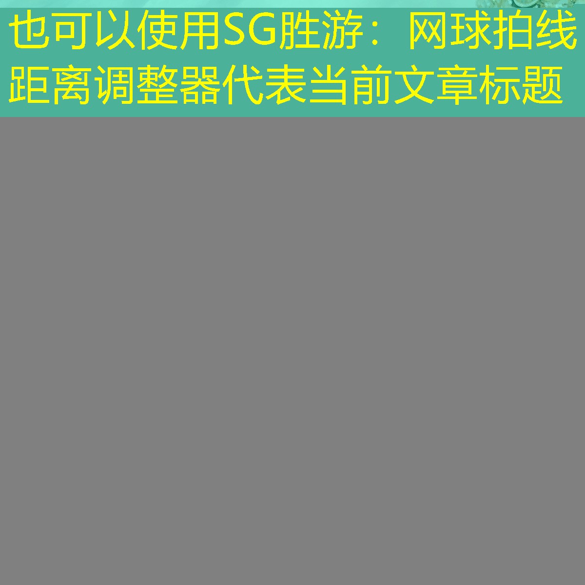 网球拍线距离调整器